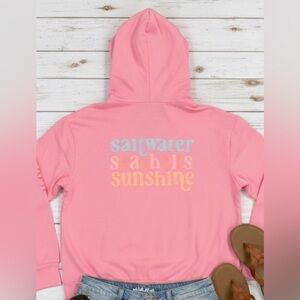 Saltwater, Seashells & Sunshine Distressed Hoodie